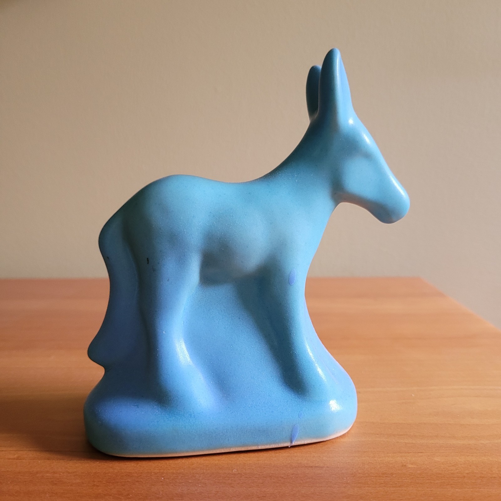 Van Briggle Pottery Donkey Ming Turquoise Glaze Colorado Springs Colorado