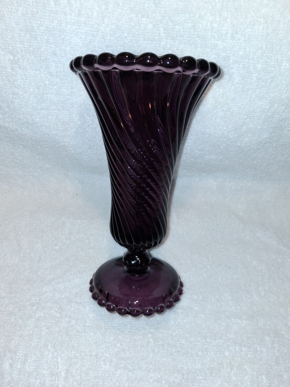 Westmoreland Amethyst And Ball Vase
