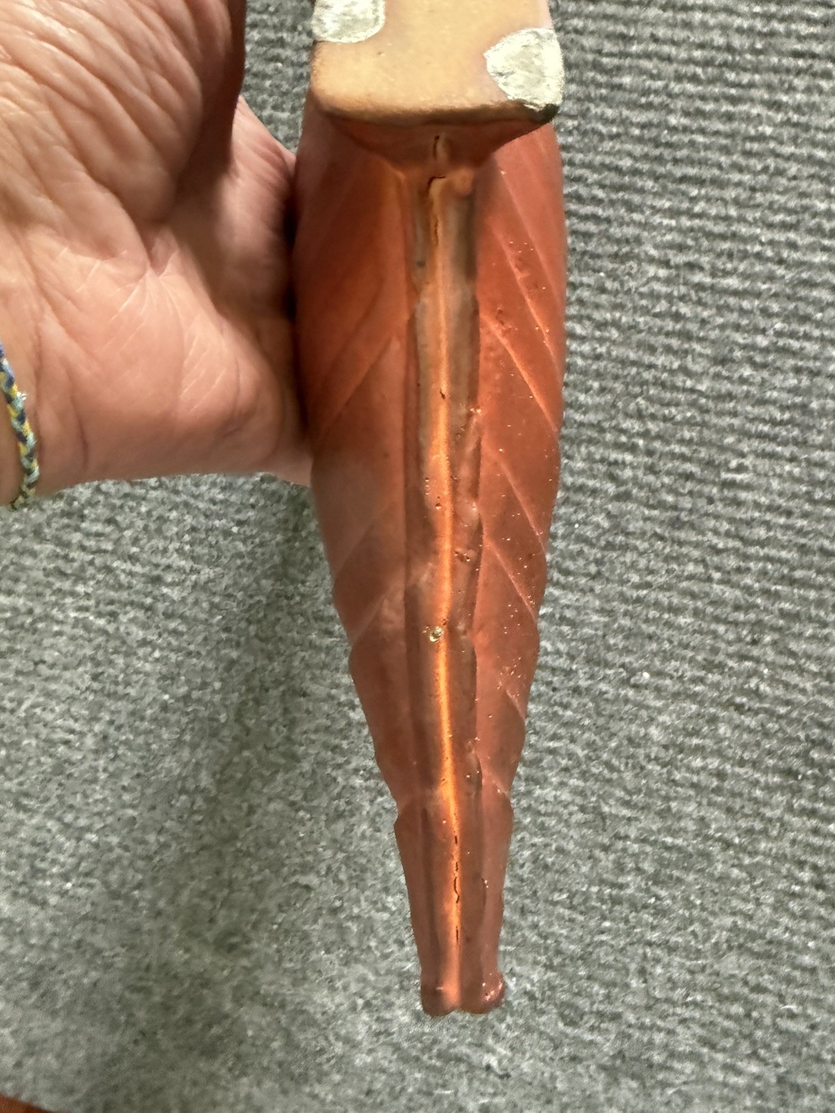 Pottery Decorative Art Table Vase – Mid-Century? – Interesting Technique