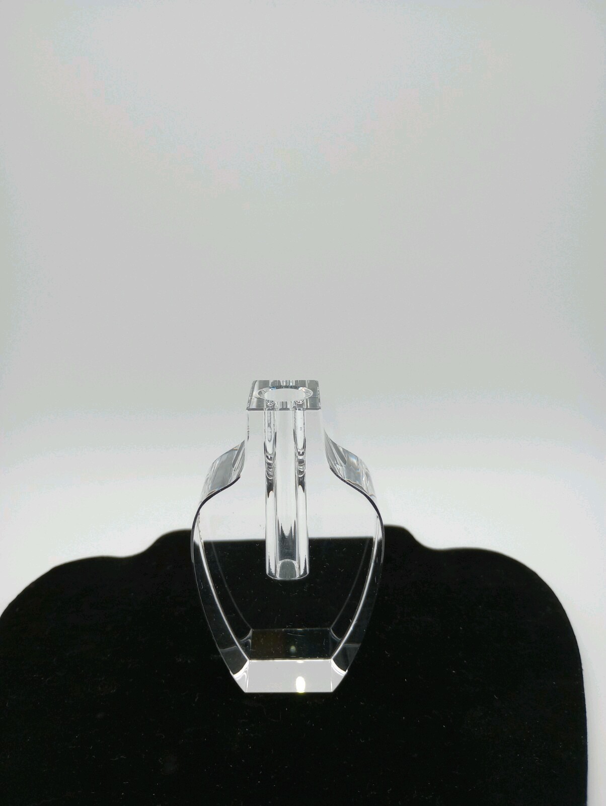 2 3/4 Inch Bud Vase, Modern Art Geometric Cut Lead Crystal Vintage Very Elegant