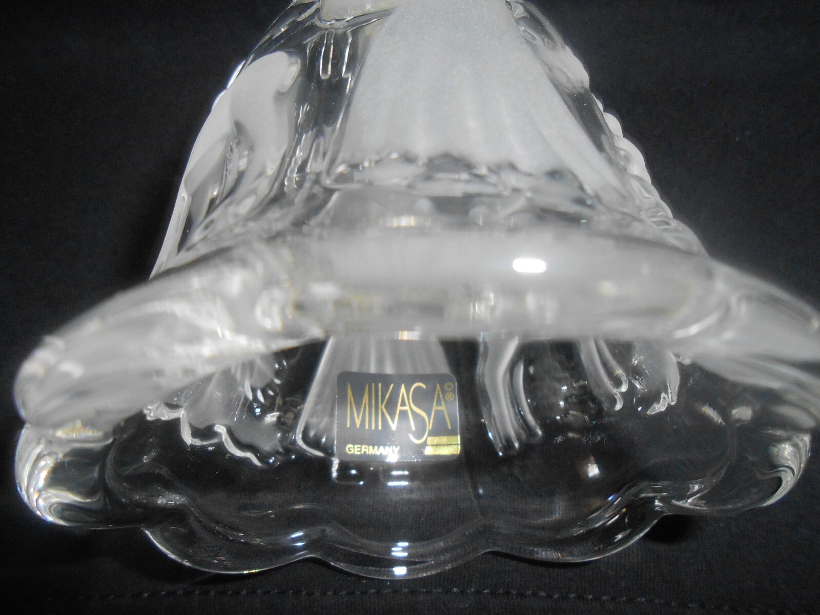 Mikasa Holiday Lights Glass Christmas Bell SA 835/922