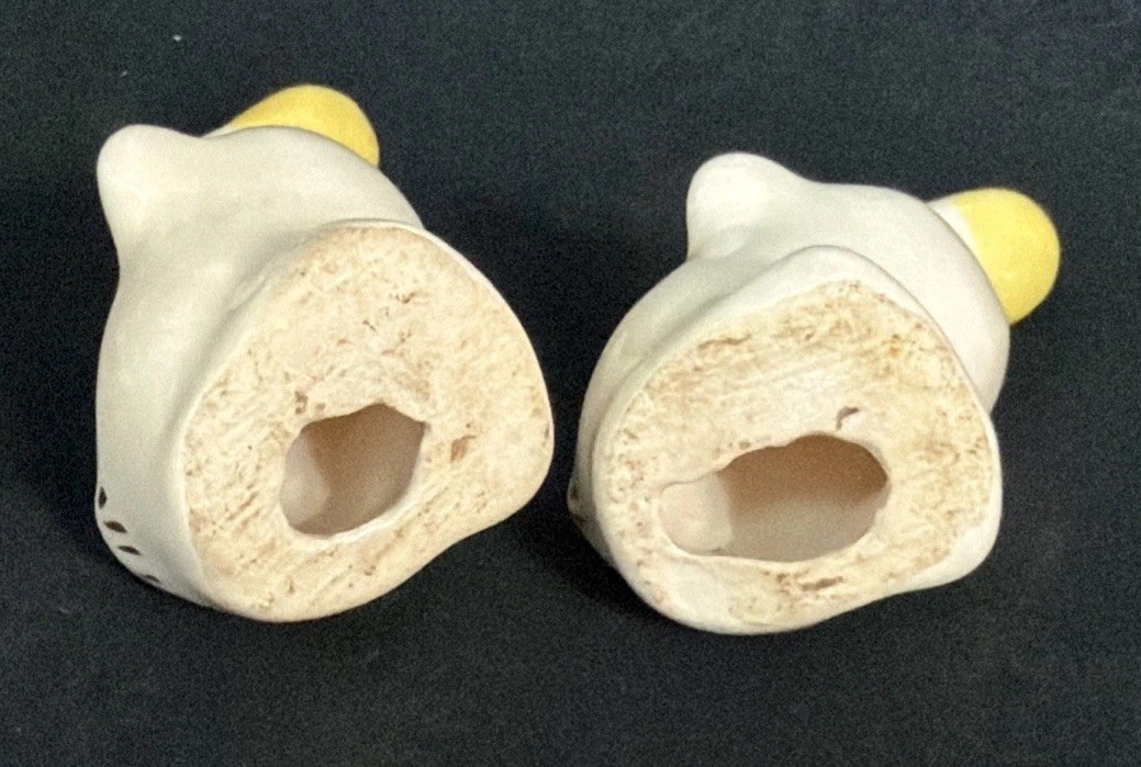 2 Vintage 3″ Rio Hondo Pottery Beak Up Duck Figurines CUTE! Miniature Ceramic