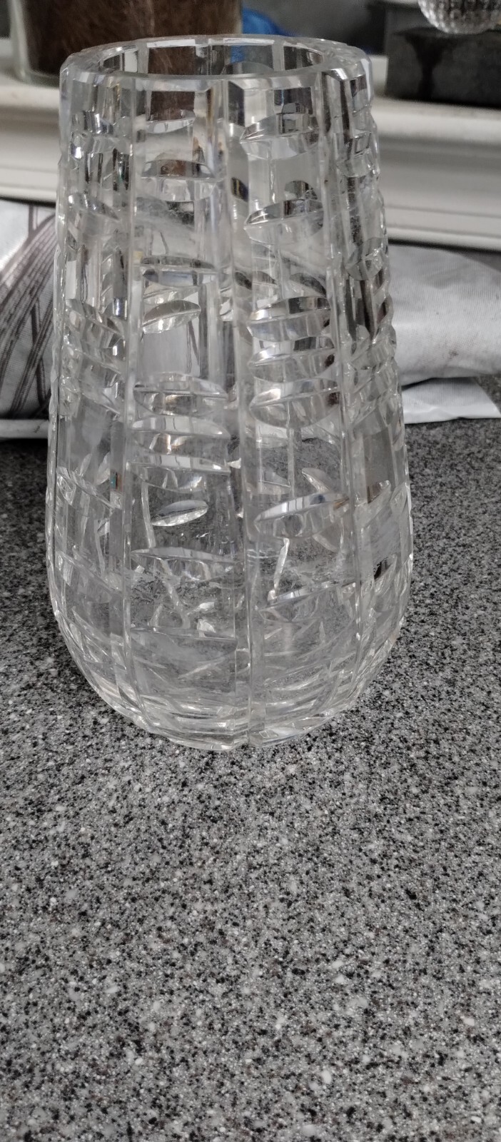 1 Waterford Crystal 7″ Vase Tralee Pattern, 1candy Bowl, 1 Candle Holder