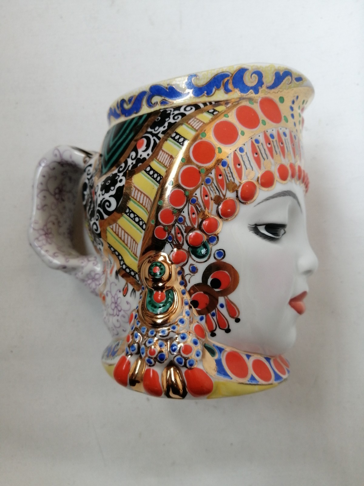 LFZ Danko Antique Cup Mug Milk Face Russian Porcelain Imperial Lomonosov 1950