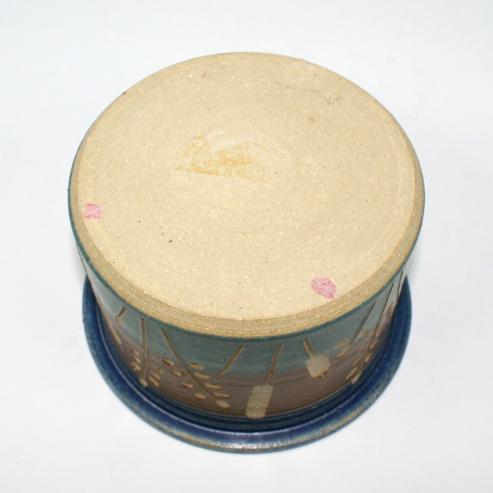 Jack Mason Pottery Vase Jar Stone Mountain GA 6 in x 3.75 in