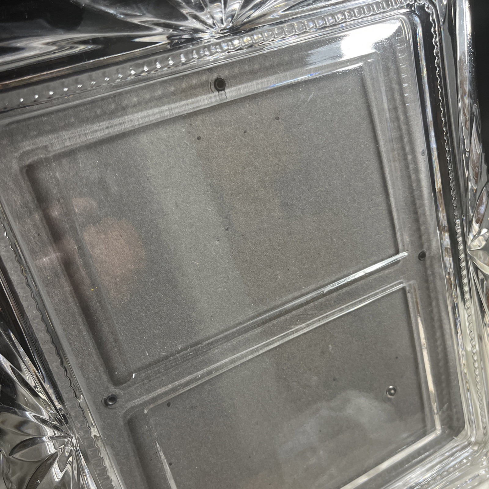 MIKASA MARGATE INVITATION DOUBLE 10-1/2 X 12-1/2 CLEAR CRYSTAL PICTURE FRAME