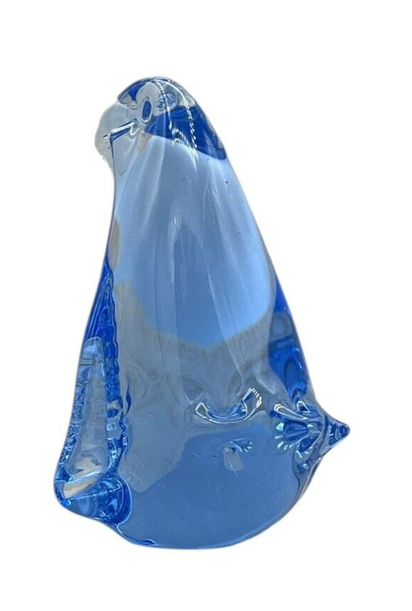 Blue Glass Penguin United States Commemorative Fine Arts Gallery 3″