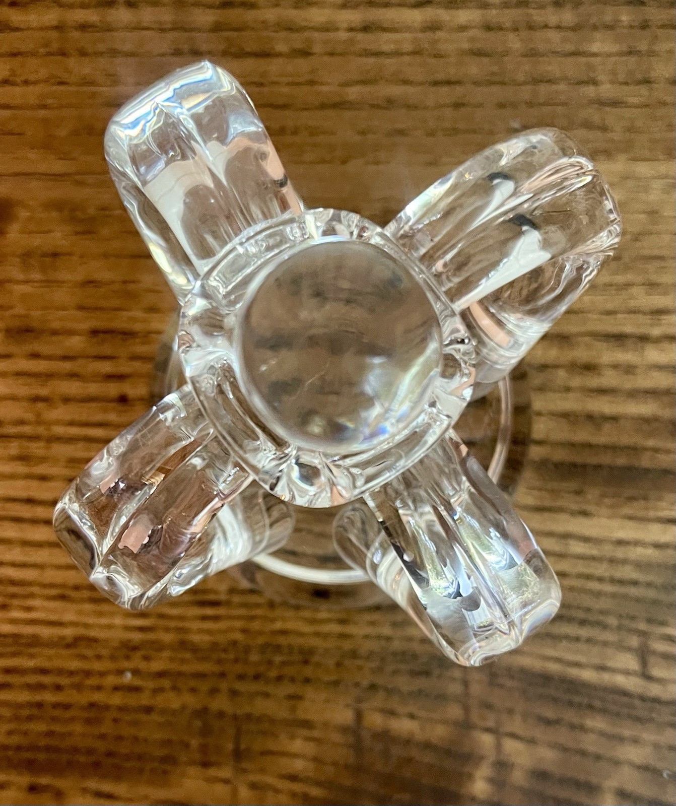 STEUBEN-Lloyd Atkins for Steuben MCM ‘Crown’ Paperweight #8138-C. 1964-Signed
