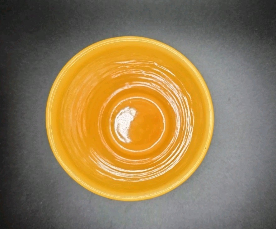 VINTAGE Bauer California Pottery Ring Ware 8 Oz 4.5 inch Yellow Tumbler
