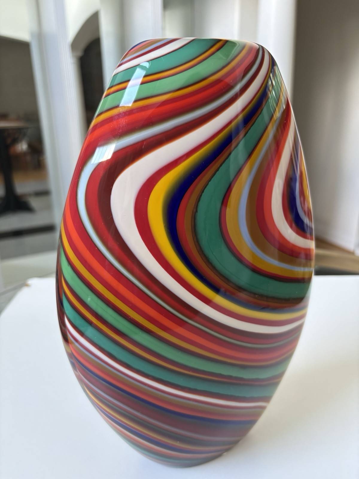 Murano Art Glass Vase “SEGUSO VIRO”Bahia Collection Signed & Numbered Stunning!