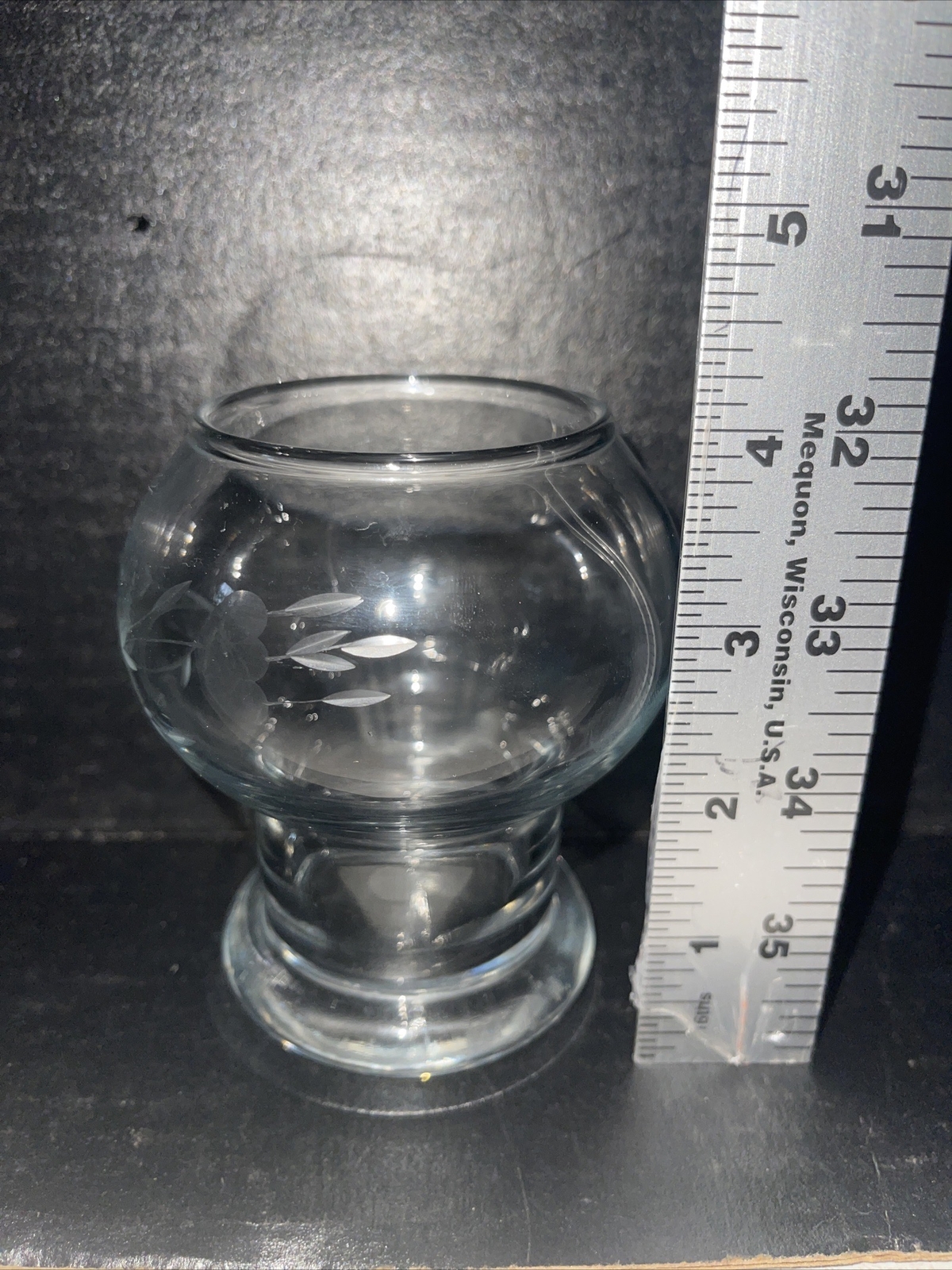 Princess House Heritage Crystal Votive Candle Holder 4” Tall