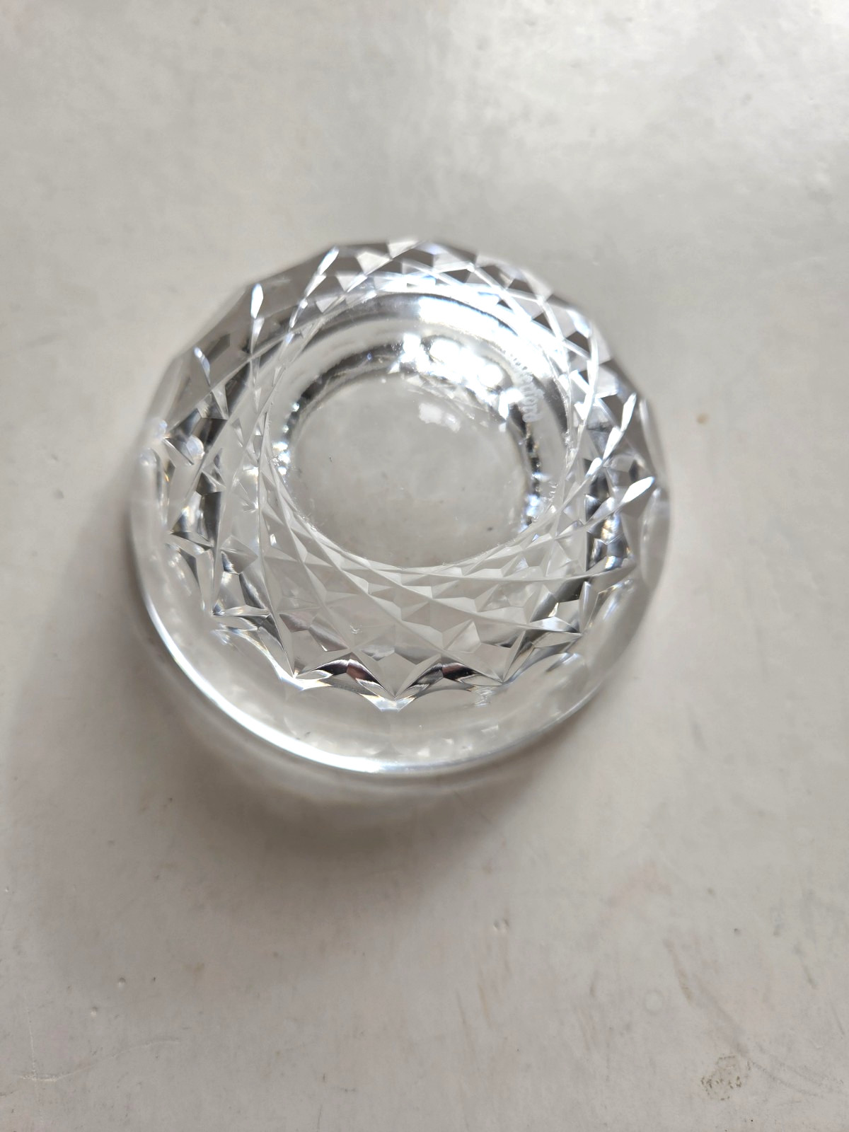 WATERFORD CRYSTAL Ashtray – 3.5″ Cut Glass Stamped