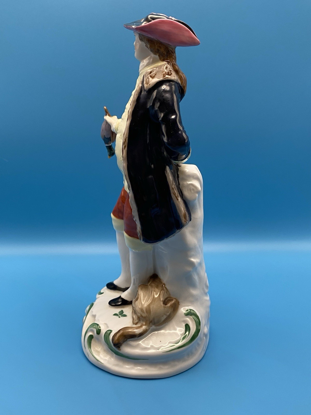 Antique Chelsea Derby Copeland Figurines The Sportsman & Mistress Vernon
