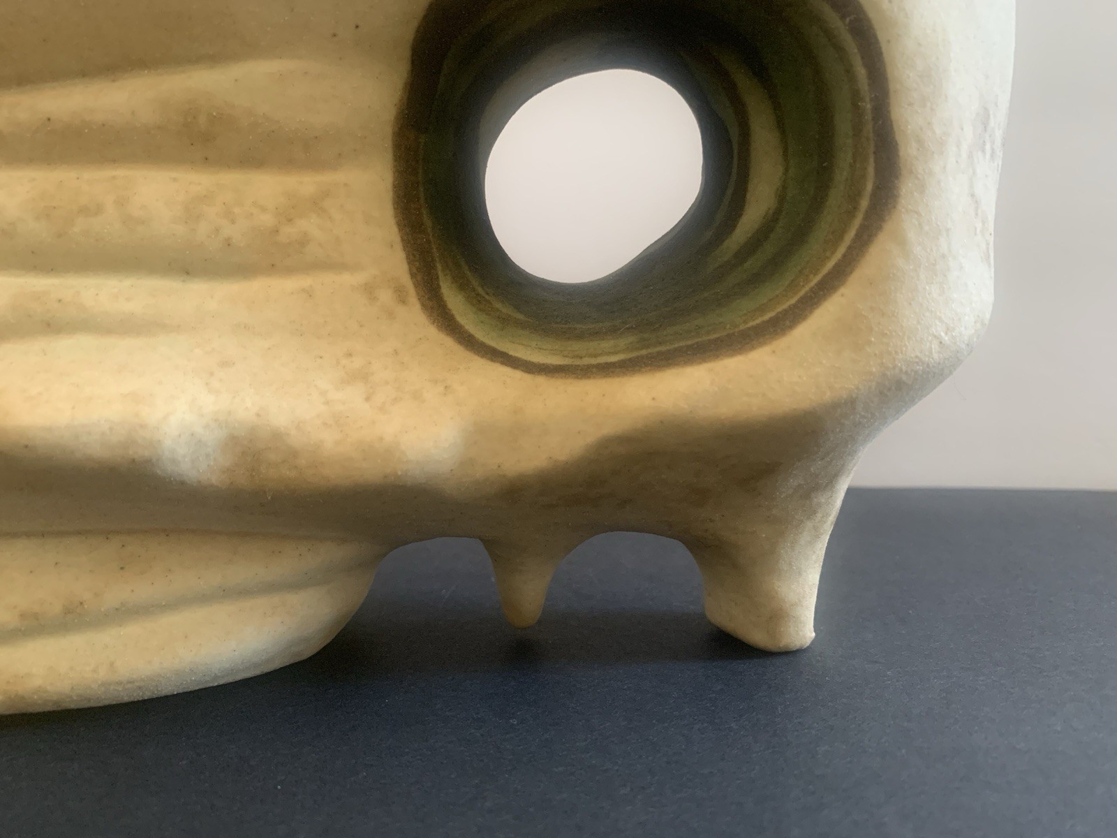 Vintage Nikos Dazelidis Space Age Art Pottery Sculpture Vase MCM Greece 1960s