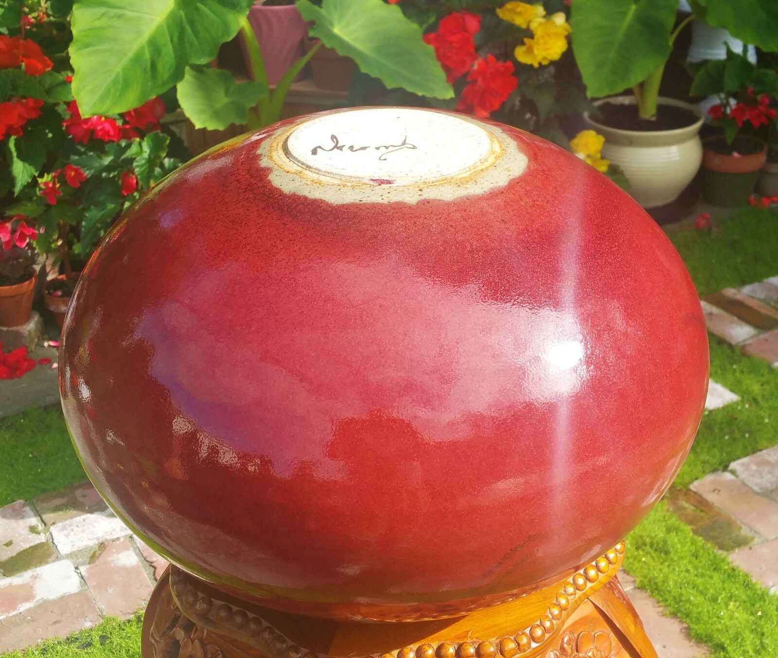 MONSTER! gerald newcomb studio art pottery vase oxblood sculpture vtg seattle