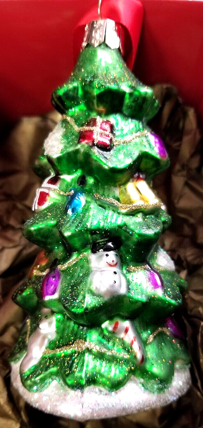 Waterford Holiday Heirlooms Christmas Tree Ornament in Box with tags 153721