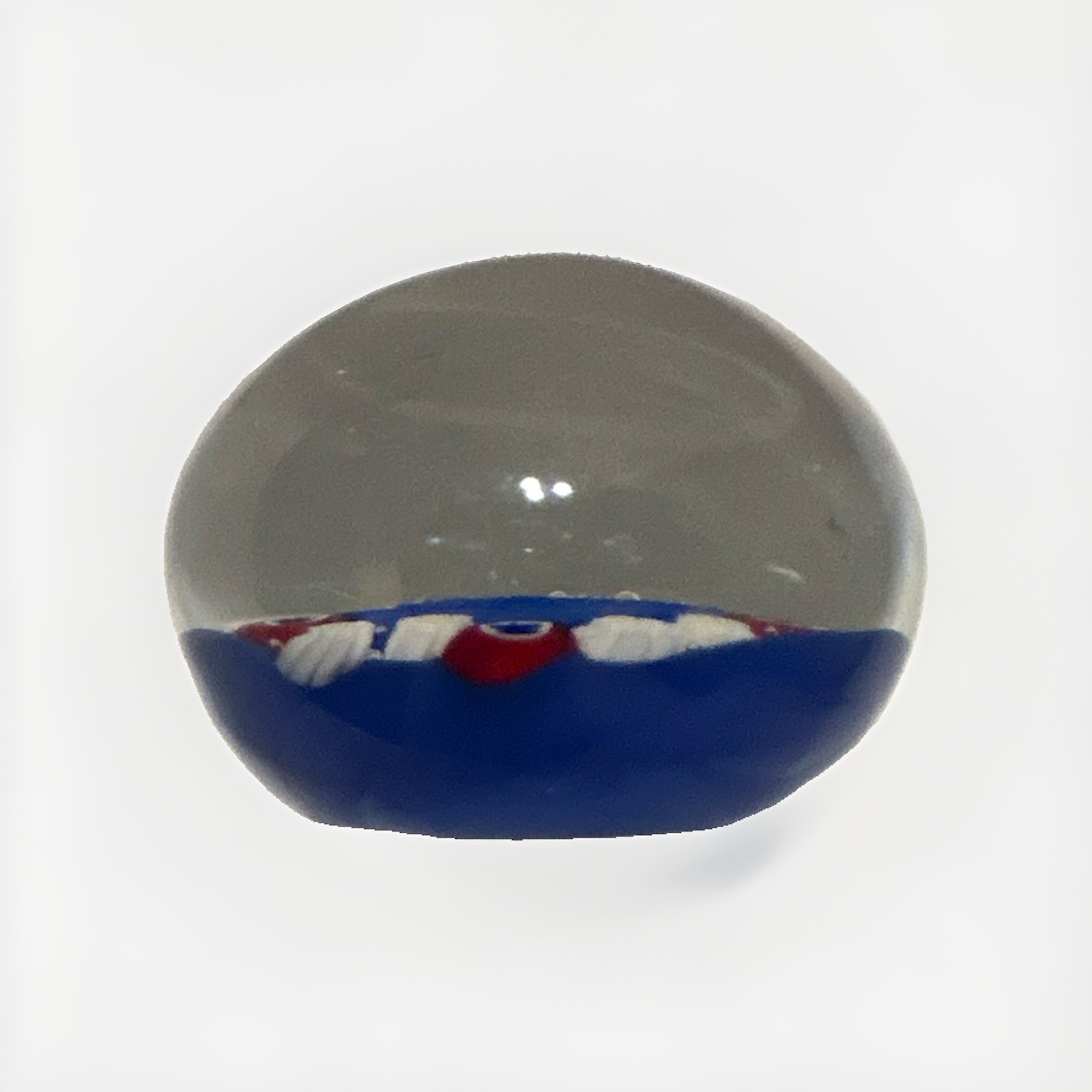 Gorgeous Murano Floral Colors Glass Paperweight 1.2 Lbs H Is 2” And W Is 3”