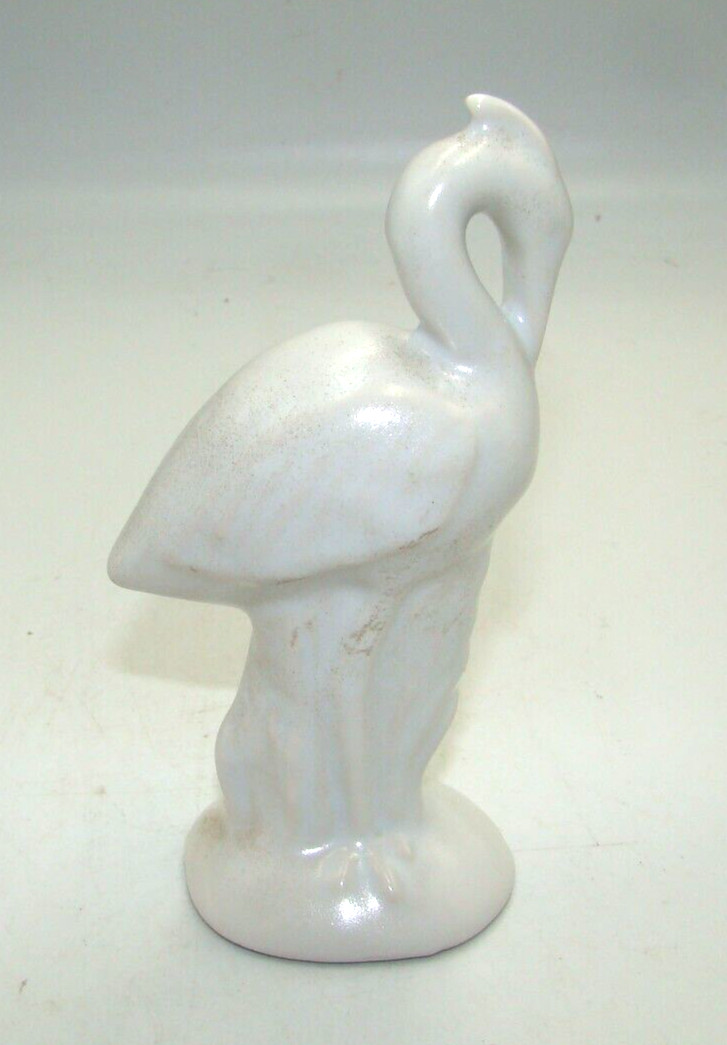 Vintage Abingdon Pottery White Heron Crane Bird Figurine