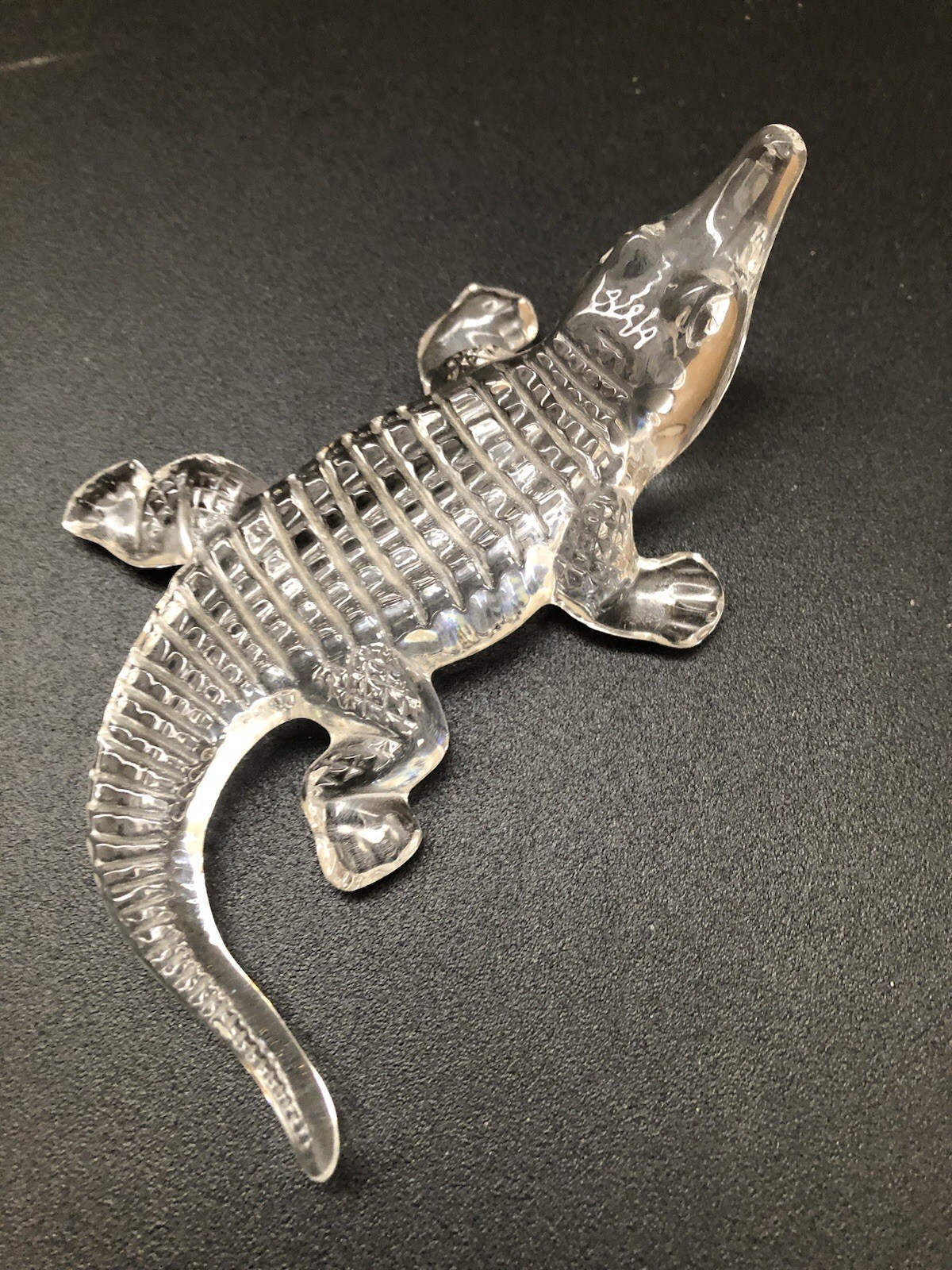 RARE Waterford Crystal 5″ Alligator or Crocodile Figurine Decoration Paperweight