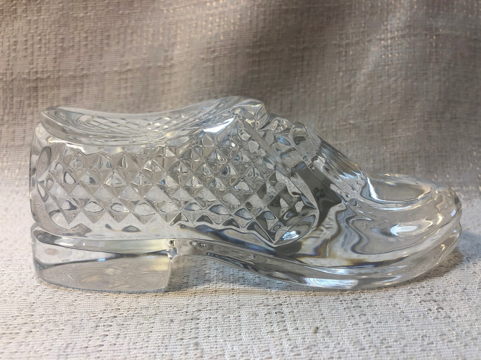 Miroslav Havel Signed Stamped Waterford Crystal Golf Shoe Desk Paperweight