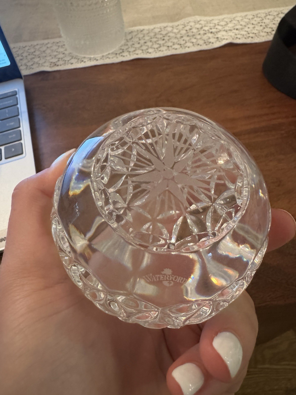 Vintage Waterford Crystal 2000 New York Times Square Millenium Paperweight