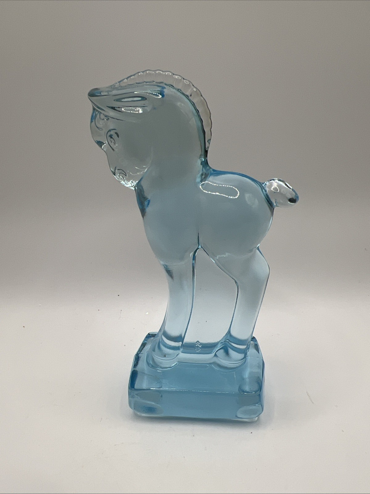 Imperial Heisey Colt Figurine In Horizon Blue