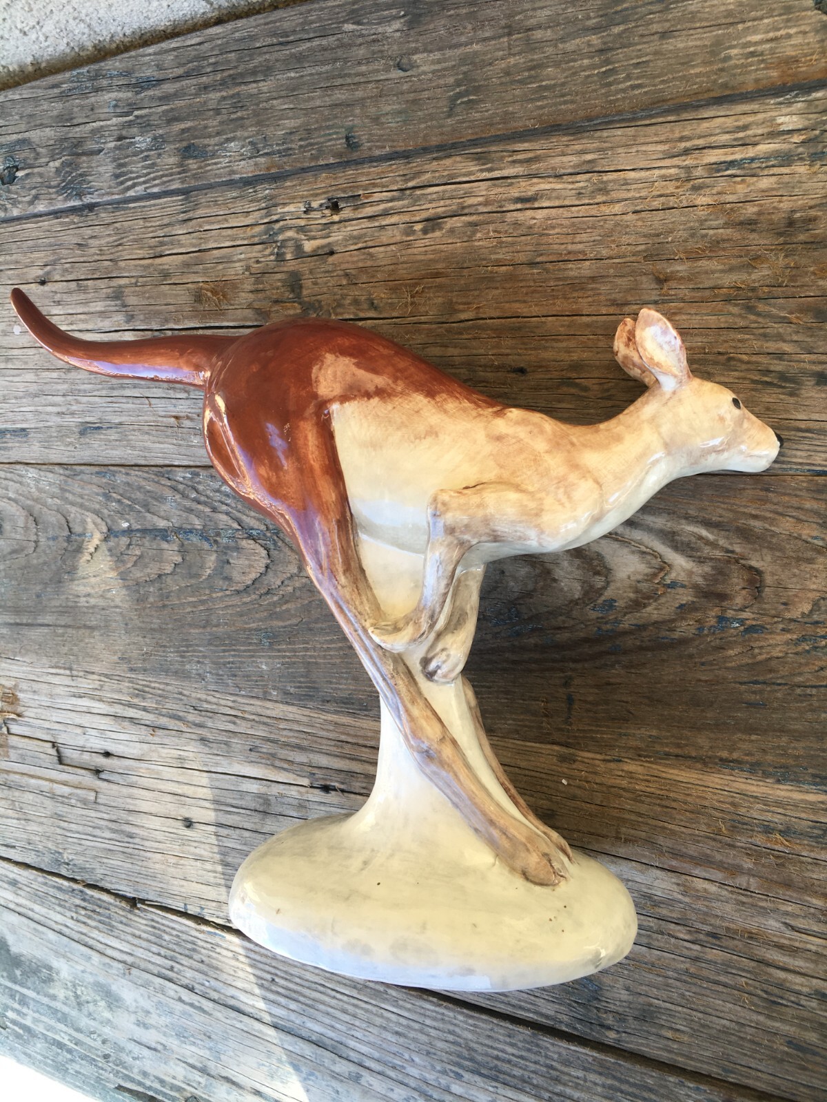 LARGE CERAMIC POTTERY KANGAROO, STUDIO AUSTRALIA, SIGNED CYM, for BAZ LUHRMANN