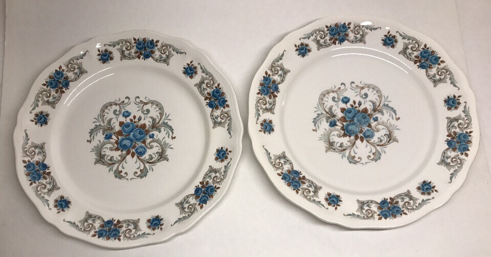 Lot Of 6 Flat Plates Moulin Des Loups ORCHIE Model SÉVIGNÉ D 26 Cm