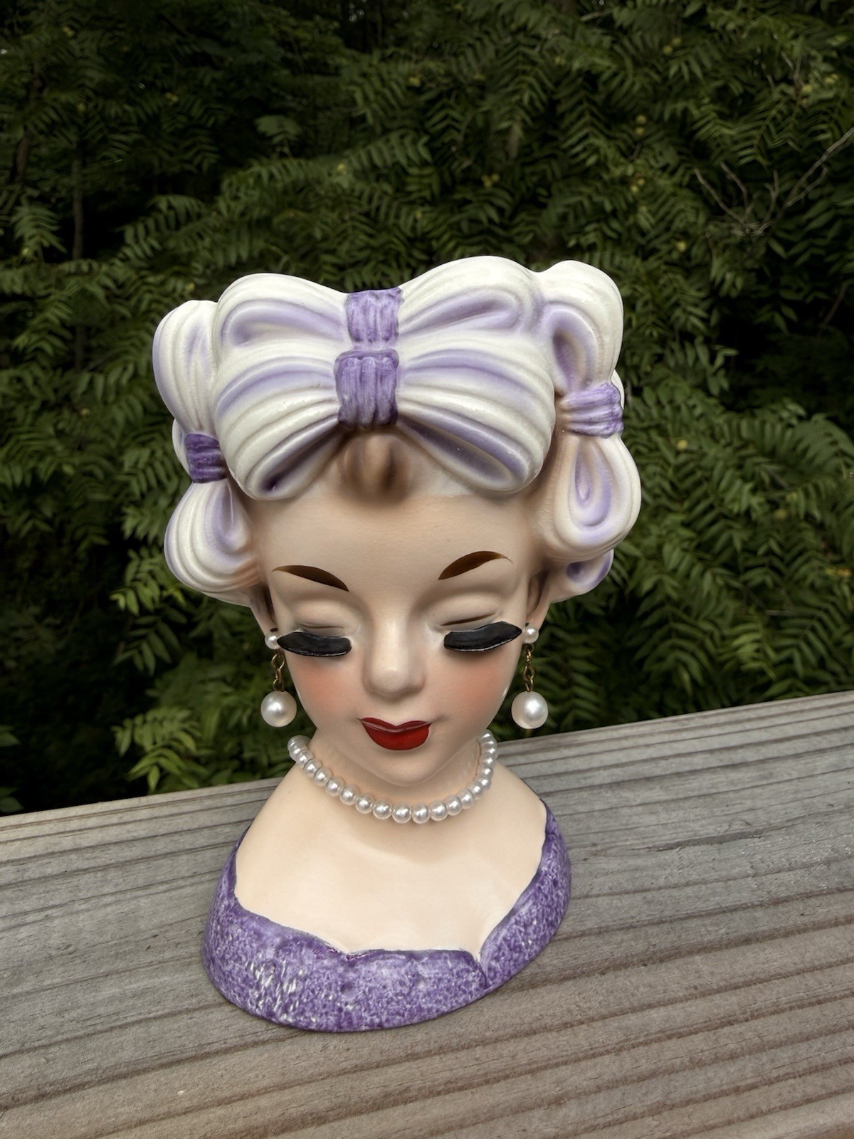 Relpo Lady Head Vase 5.5”