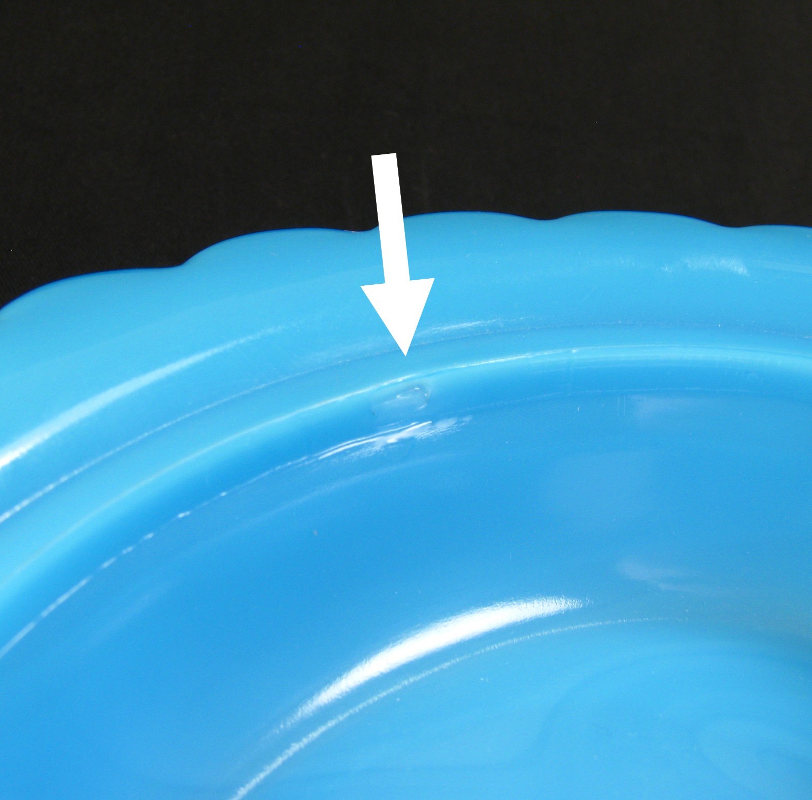 Mosser Glass Milk Blue 6.75″ Hen Covered Dish Base Only – Has Defect