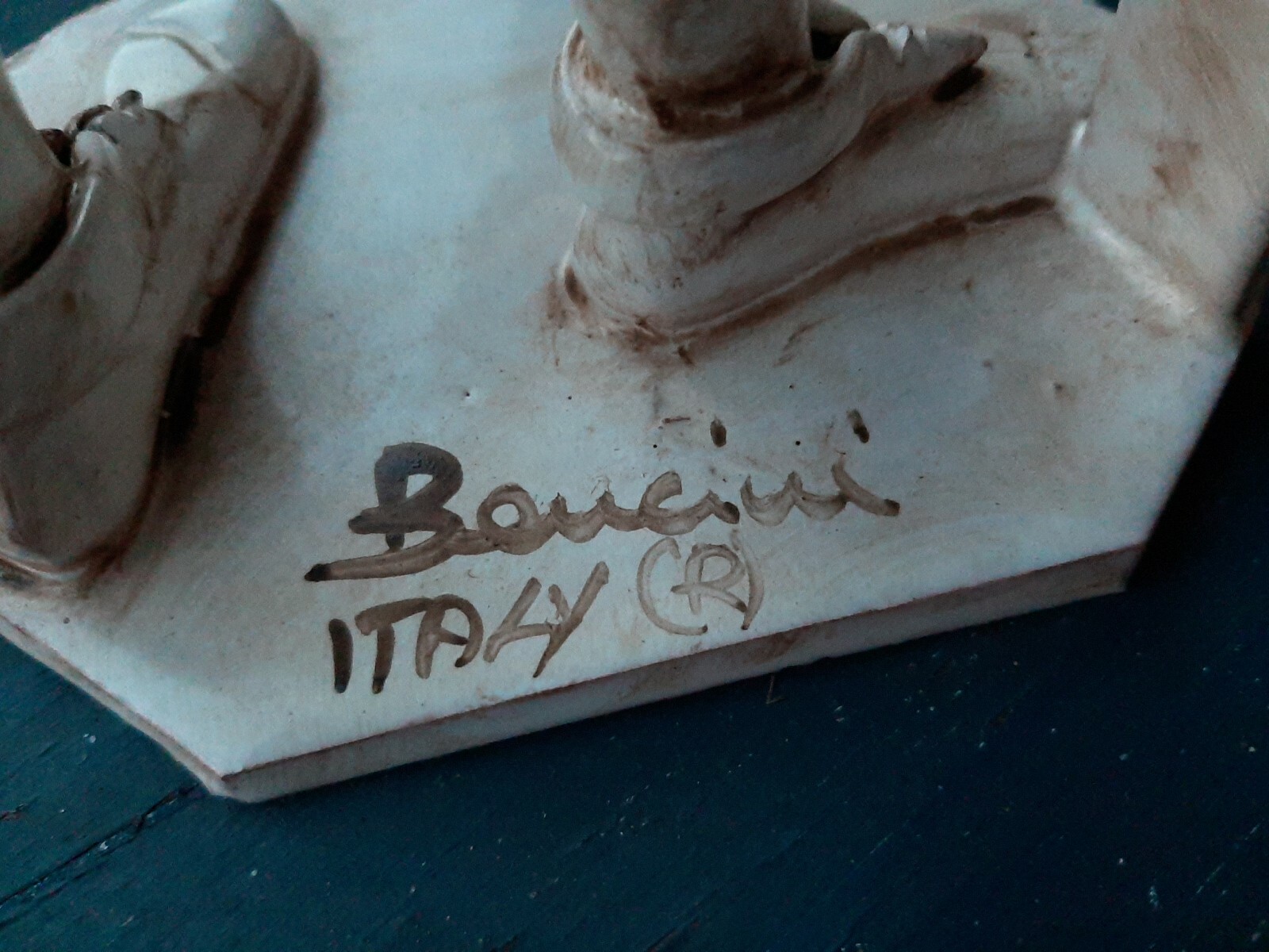 Vintage 12″ T Bencini Skier Figurine Statue – Signed Italy W/Tag