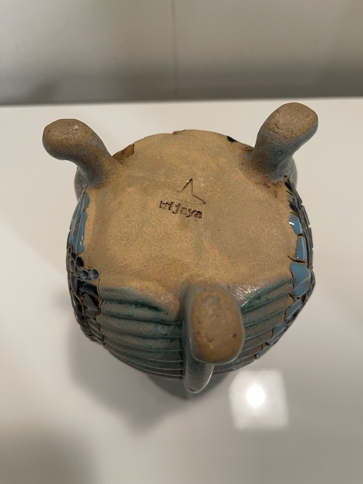 Unique Small Multicolored Pottery Vase Handmade In Indonesia
