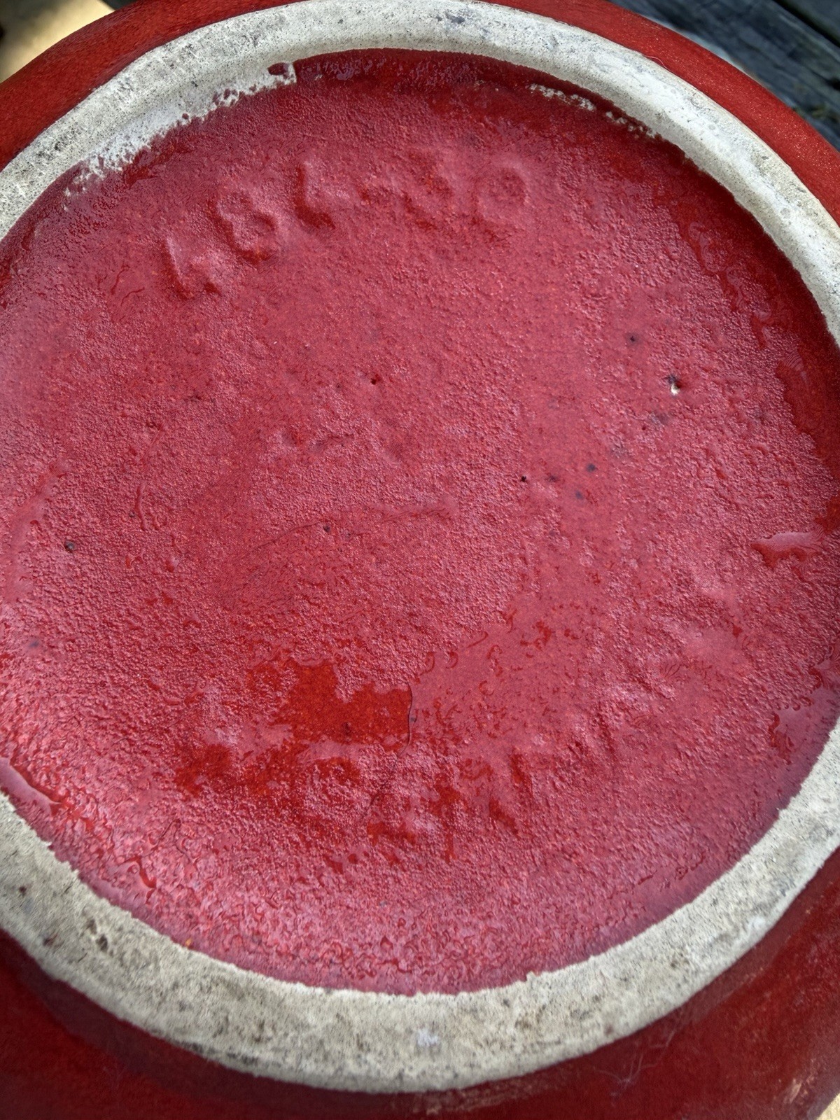 Vintage Scheurich West Germany Pottery Vase 484-30 Red Lava Glaze 12”