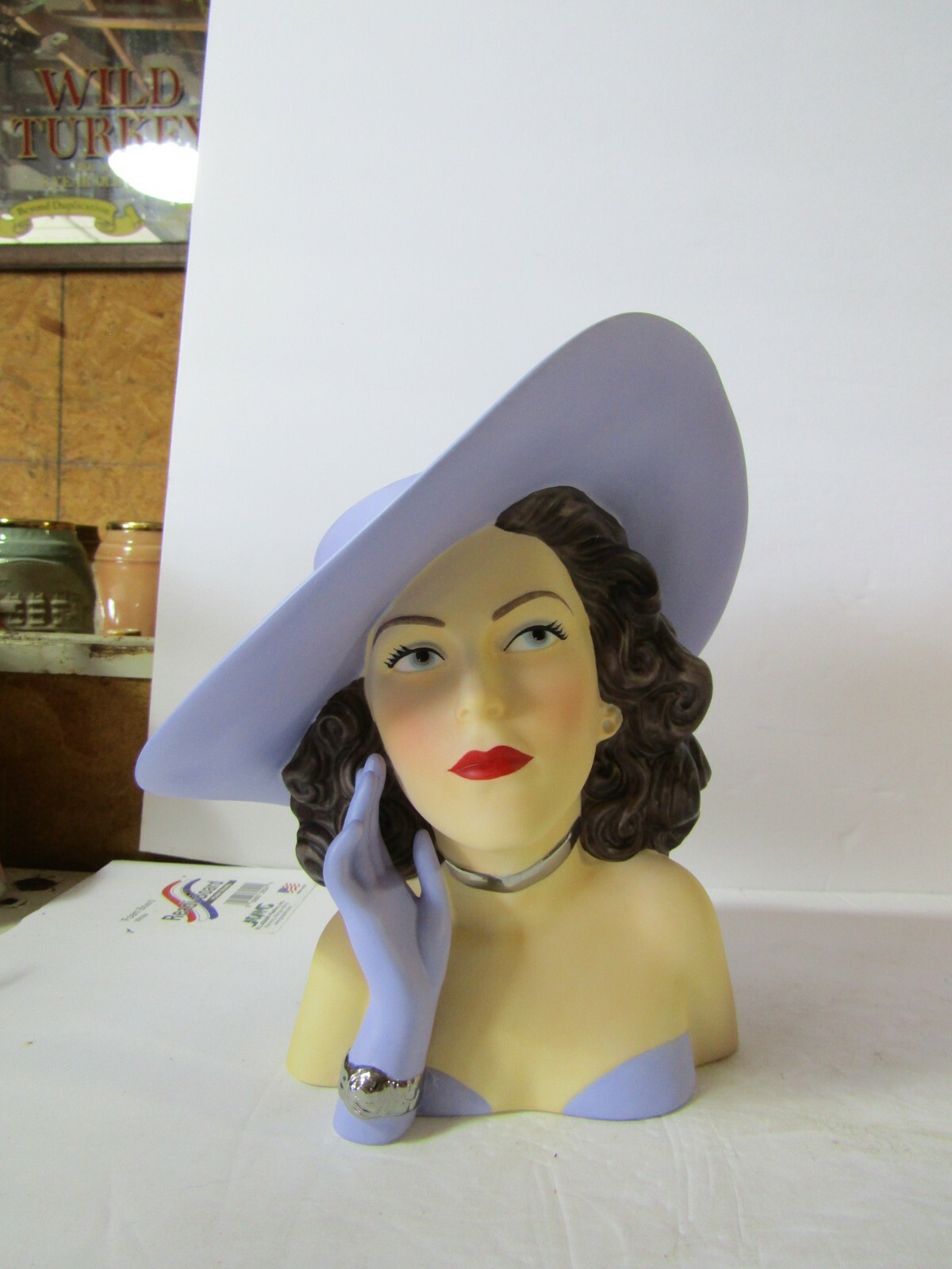 Hedy Lamarr In Big Hat 7 Inch Head Vase Choice Of 4 Colors