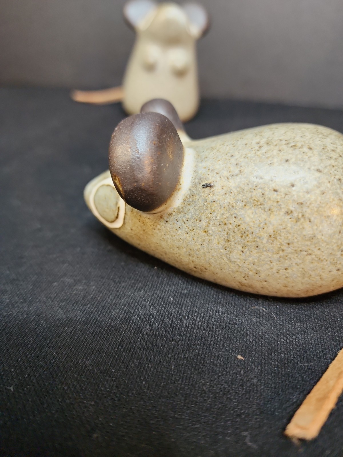 Strawberry Hill Werkshop Pottery Mice Figurine Set Of 2 Mice.