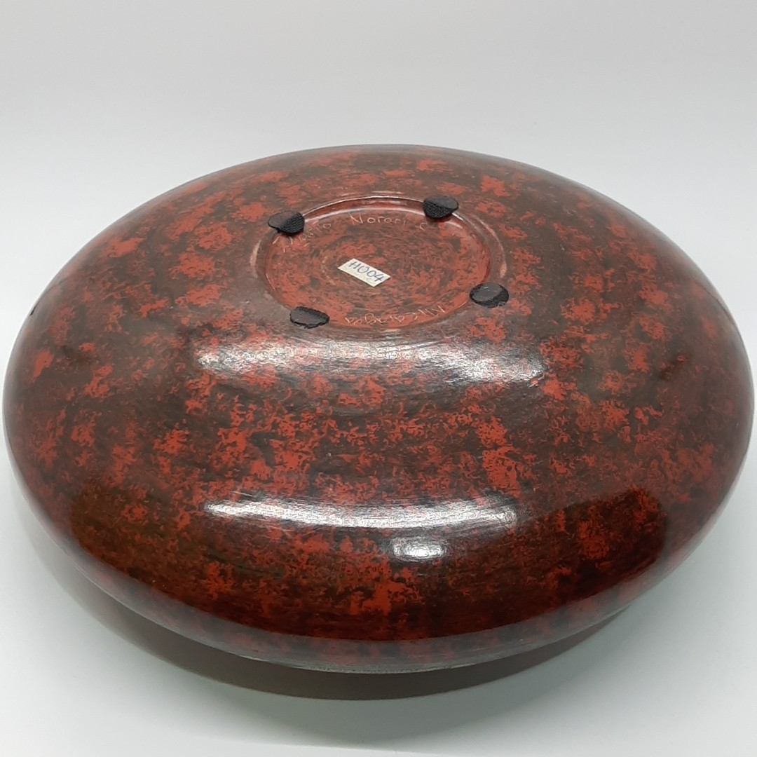 Sgraffito Redware Pottery Signed Mario Norori Made In Nicaragua Vase Pot 11″