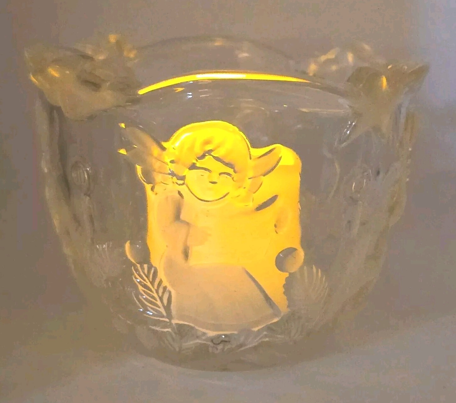 Mikasa Germany Vintage Candle Holder Holiday Lights Excellent Cond 3.5″ Orig Box