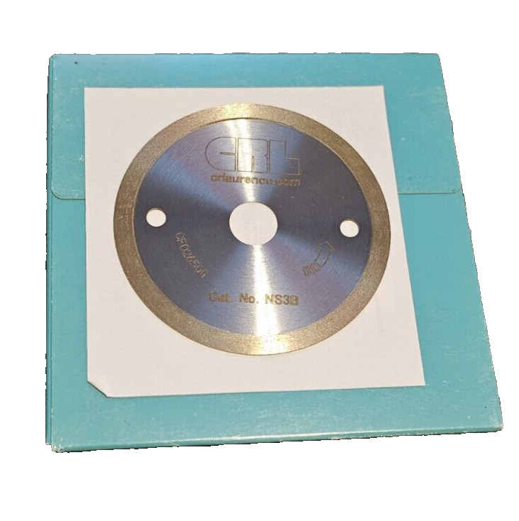 CRL 3-3/8″ Metal Bond Diamond Glass Cutting Blade 9/16″ Arbor – 100 Grit