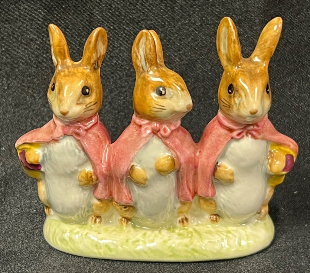Beswick Beatrix Potter Flopsy Mopsy Cottontail Figurine 1954 Ceramic Glossy