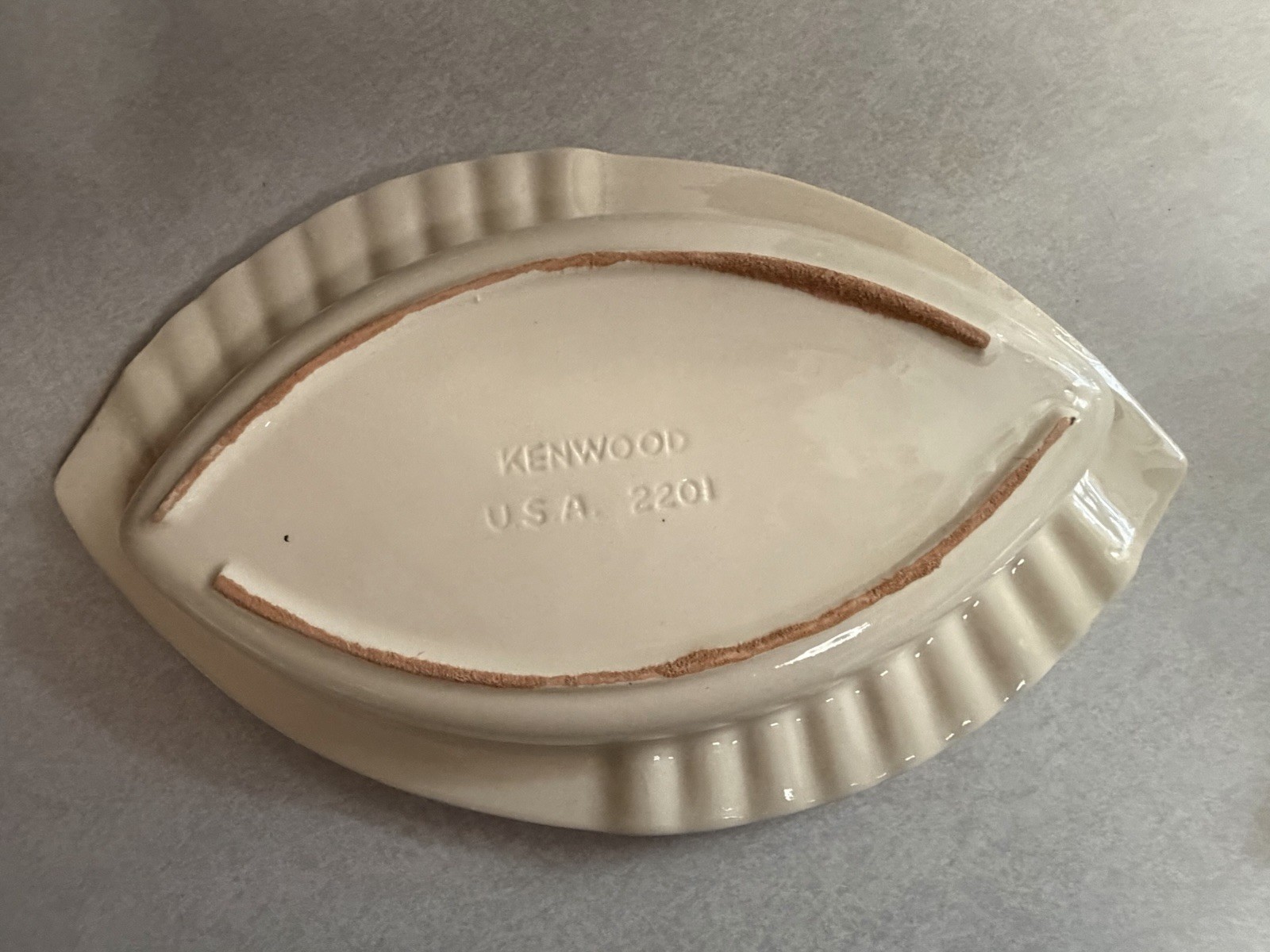 MCM Kenwood Pottery Black Panther Cat ashtray set 2200 & 2201 Mint with label