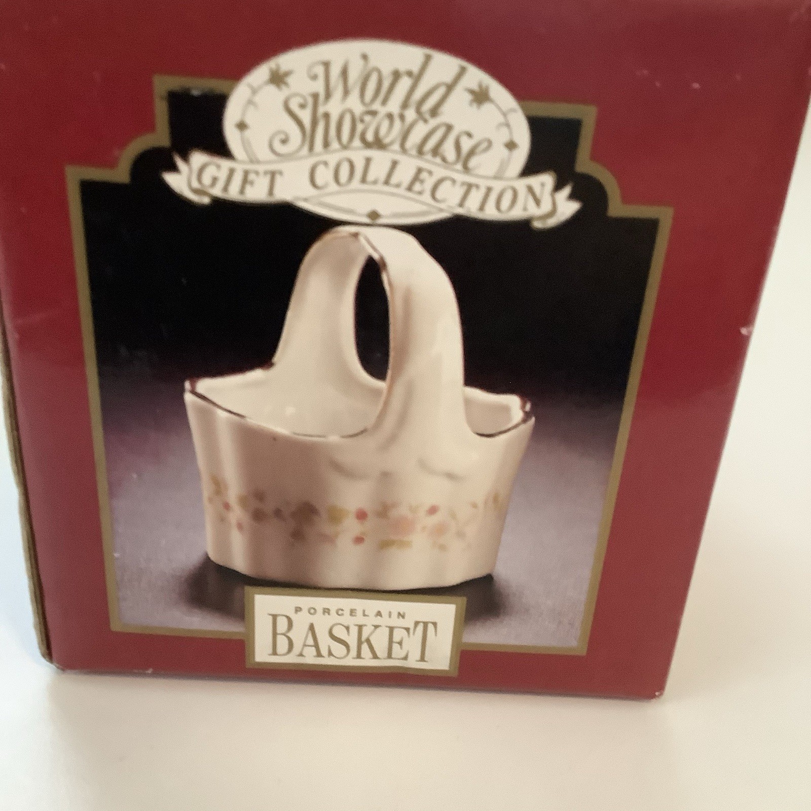 Vintage Jamestown China Porcelain Basket In Box