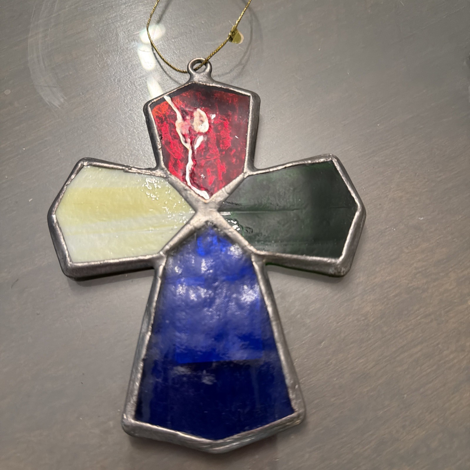 Stained Glass Cross Multi Color
