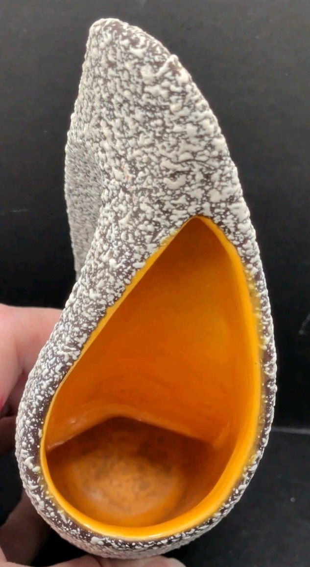 Vintage Mid Century Tess Vallauris Ceramic Vase Fat Lava Chalet Alpine 7752/7742