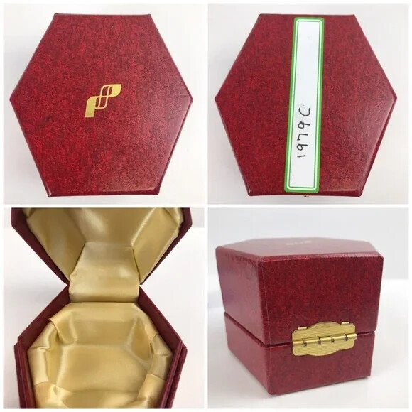 Perthshire 1979C Miniature Paperweight Overlay Lampwork Flower Faceted Box & COA