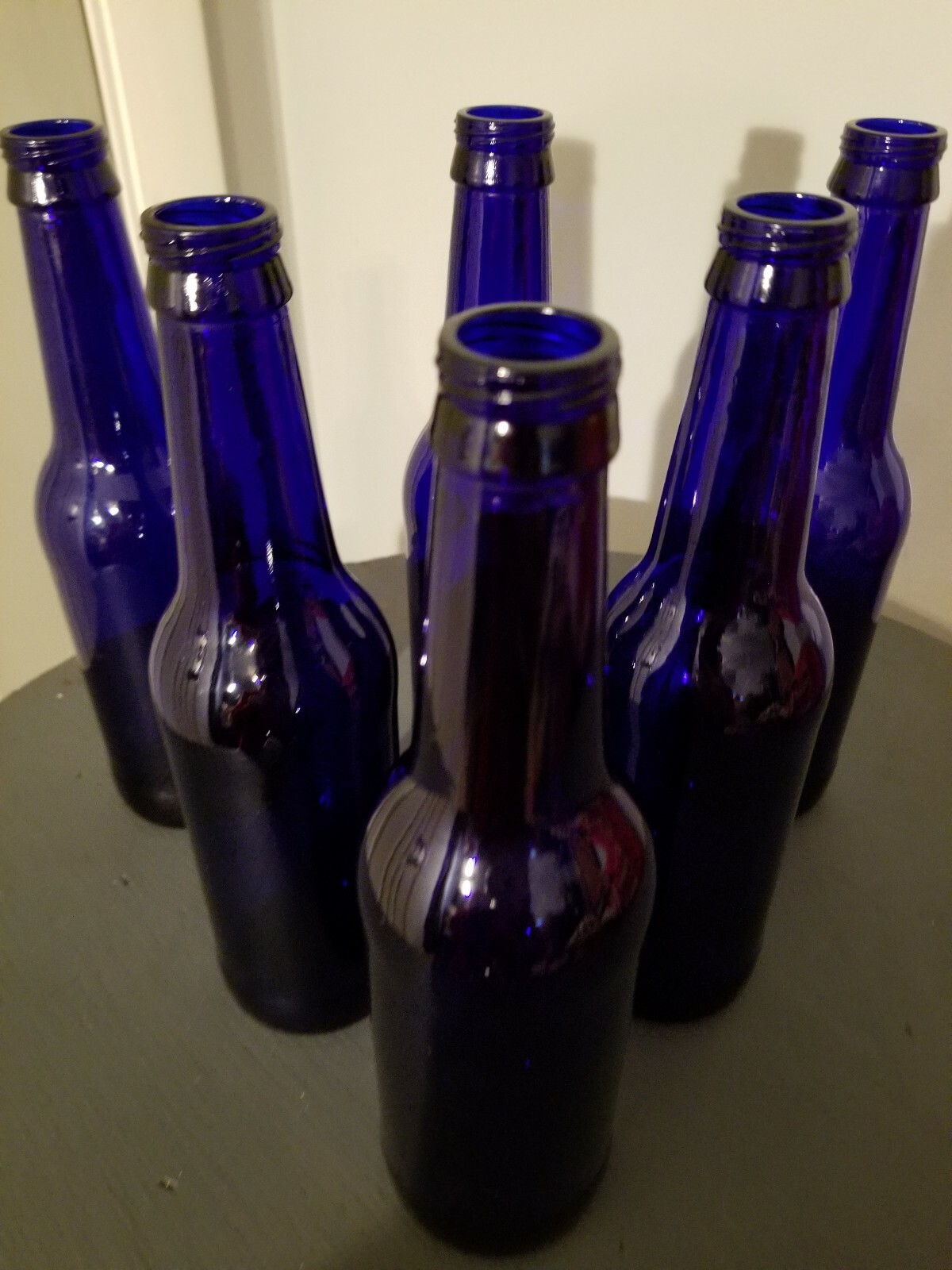 Cobalt Blue Glass Bottles for Brewing, Flower Vases, Crafting, Projects Crush 👍