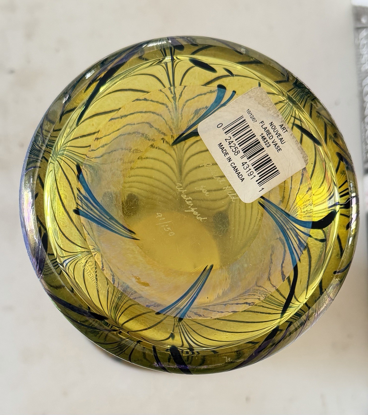 NIB Waterford Evolution Art Glass Vase Robert Held Signed Ltd.Ed 92/150 +Org.Box