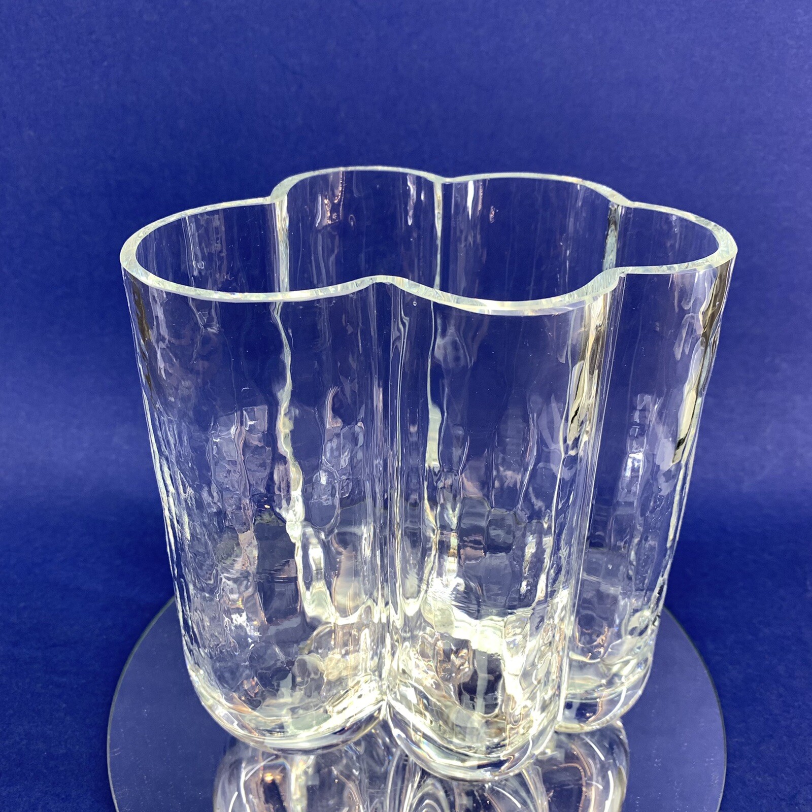 SEA Glasbruk Kosta Vintage Sweden Swedish Crystal Rune Strand Pauline Vase