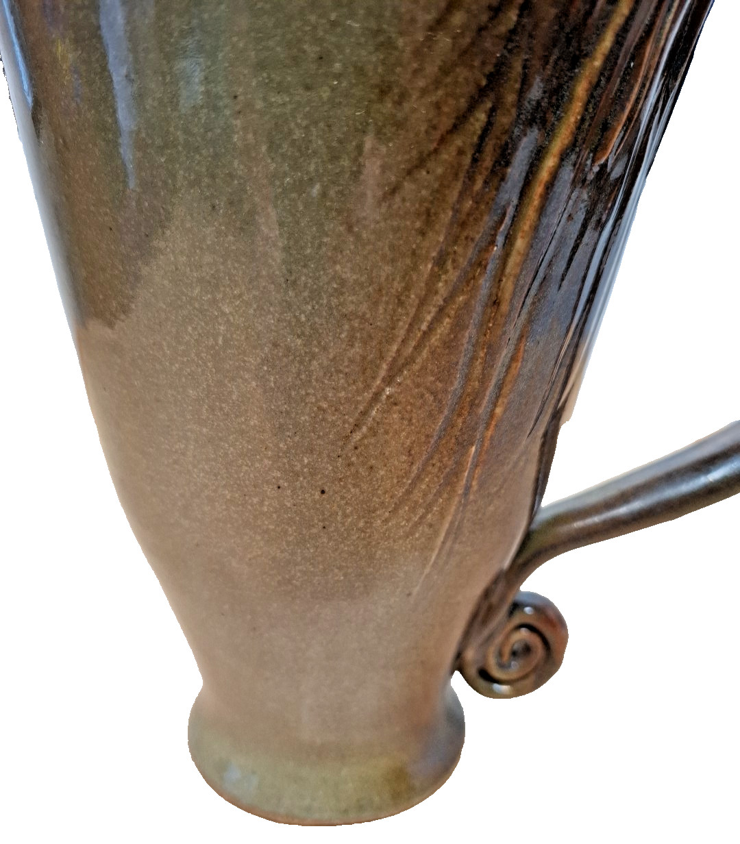 Ruben Ruiz Pottery Signed Pitcher Nautical Seahorse Coral Barnacles Vase Rare