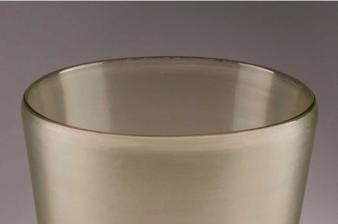 Vintage VENINI Inciso Vase, Acid-Etched, Midcentury