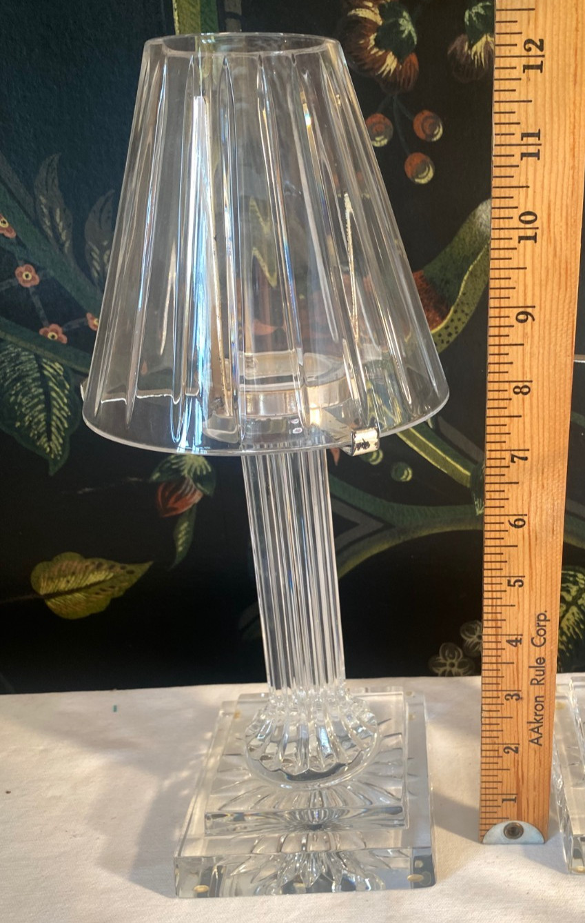 1 Vesper Candle Lamp – 12″ William Yeoward Crystal Handmadel 12″ H (2 available)